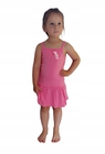 Różowa sukienka dla dziewczynki na ramiączkach 110 (1)