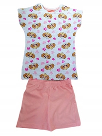 Piżama krótki rękaw dla dziewczynki PSI PATROL 110